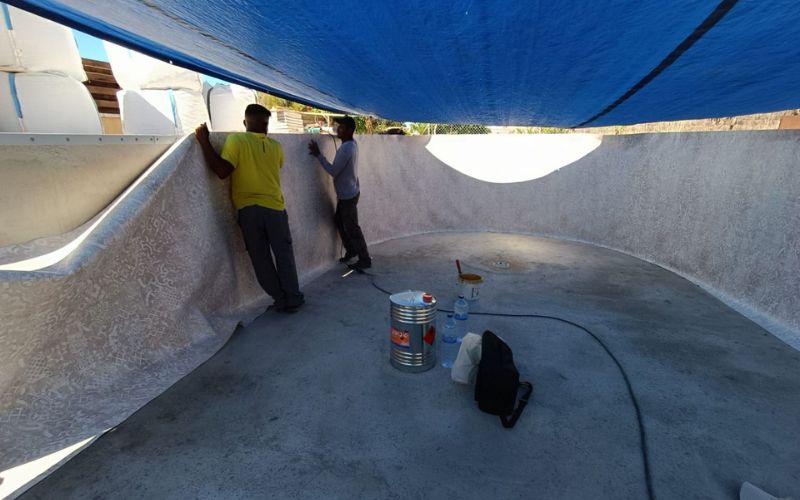 instalación de lámina armada en piscina paso a paso