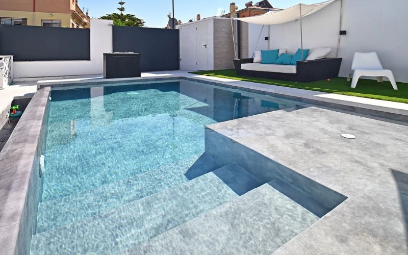 estructura de lámina armada para piscinas
