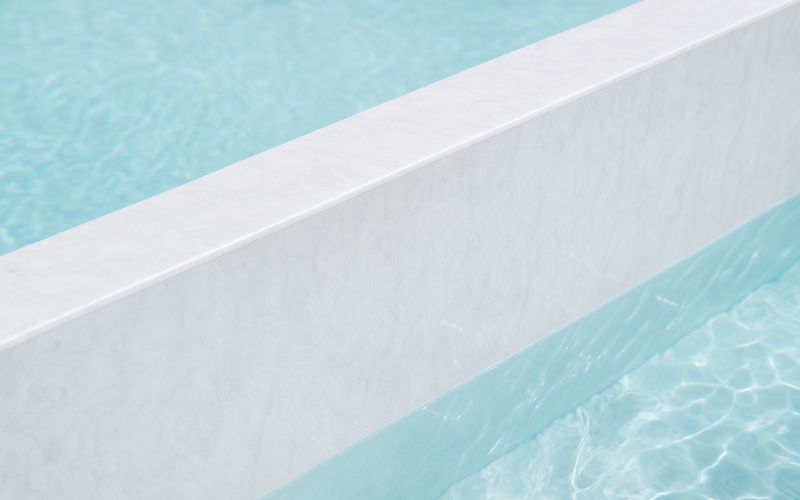 piscina moderna con liner armado efecto piedra natural