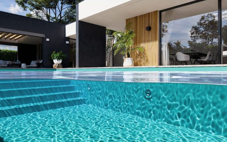 renovación de piscina antigua con liner armado