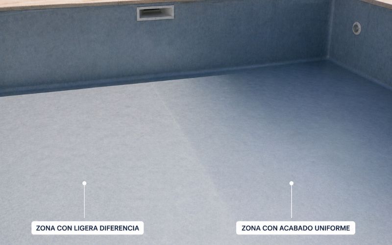 lamina armada piscina ligera diferencia superficie