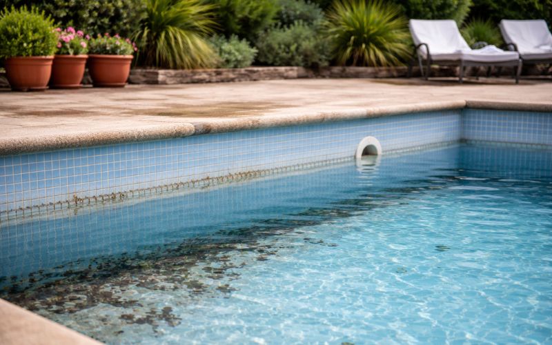piscina fuga agua solución lámina armada