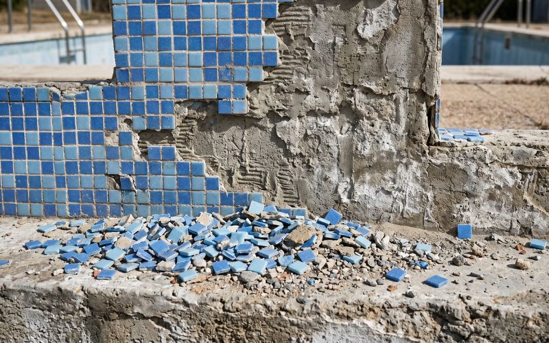 gresite suelto problema soporte piscina