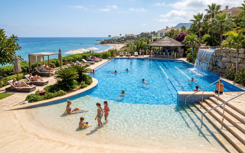 piscina diseñada según el uso previsto