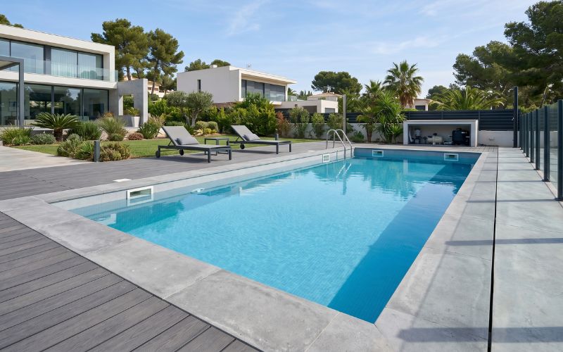 piscina rehabilitada con nueva impermeabilización
